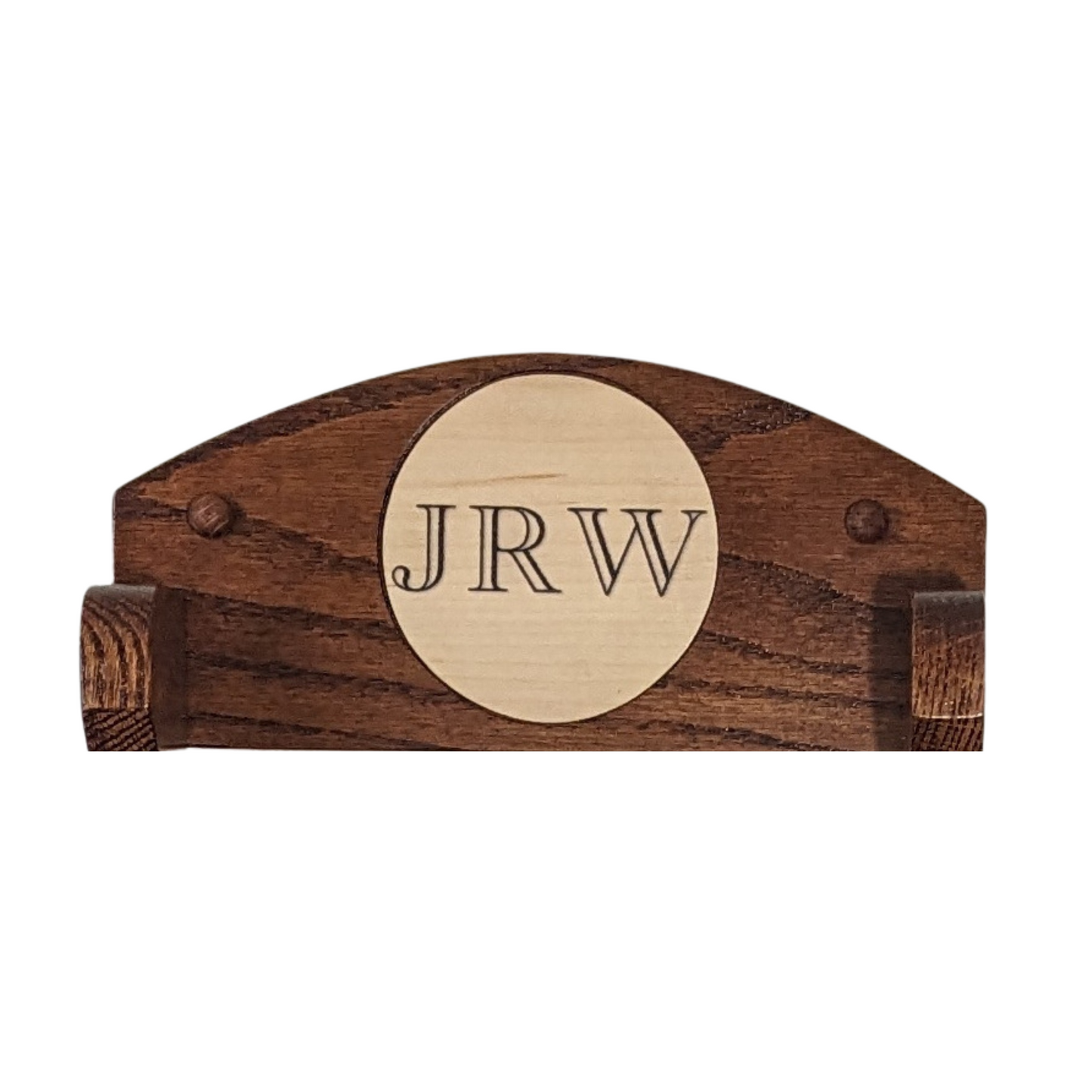 Custom 12-Hat Solid Oak Wall-Mounted Hat Rack - Cap Display