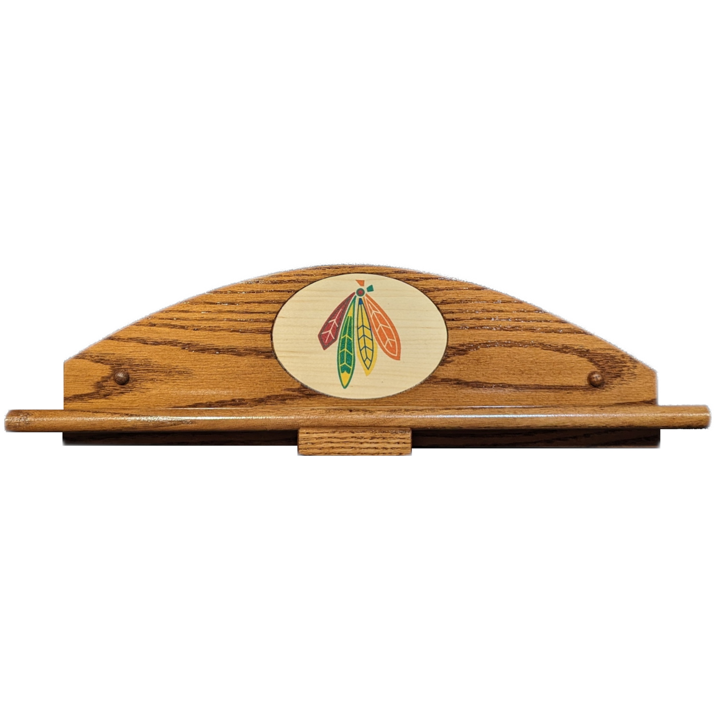 Personalized Jersey Display Holder: Solid Oak, Beautiful Grain, Wall-Mounted, Sports Memorabilia Hanger Rack