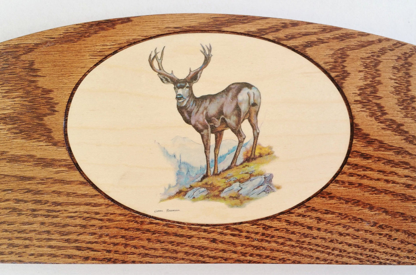 Personalized Compound Bow, Recurve, Solid Oak, 4-place, Wall Display Rack