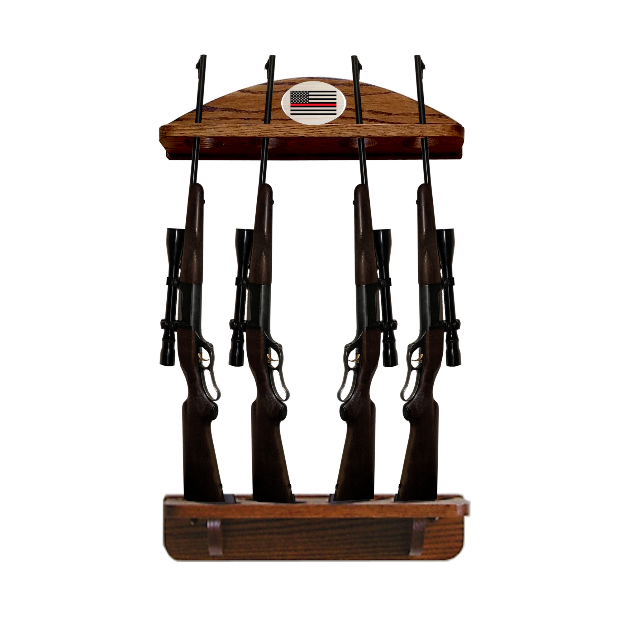 Wall Mounted Solid Oak Gun Racks – Weaver Wood Designs