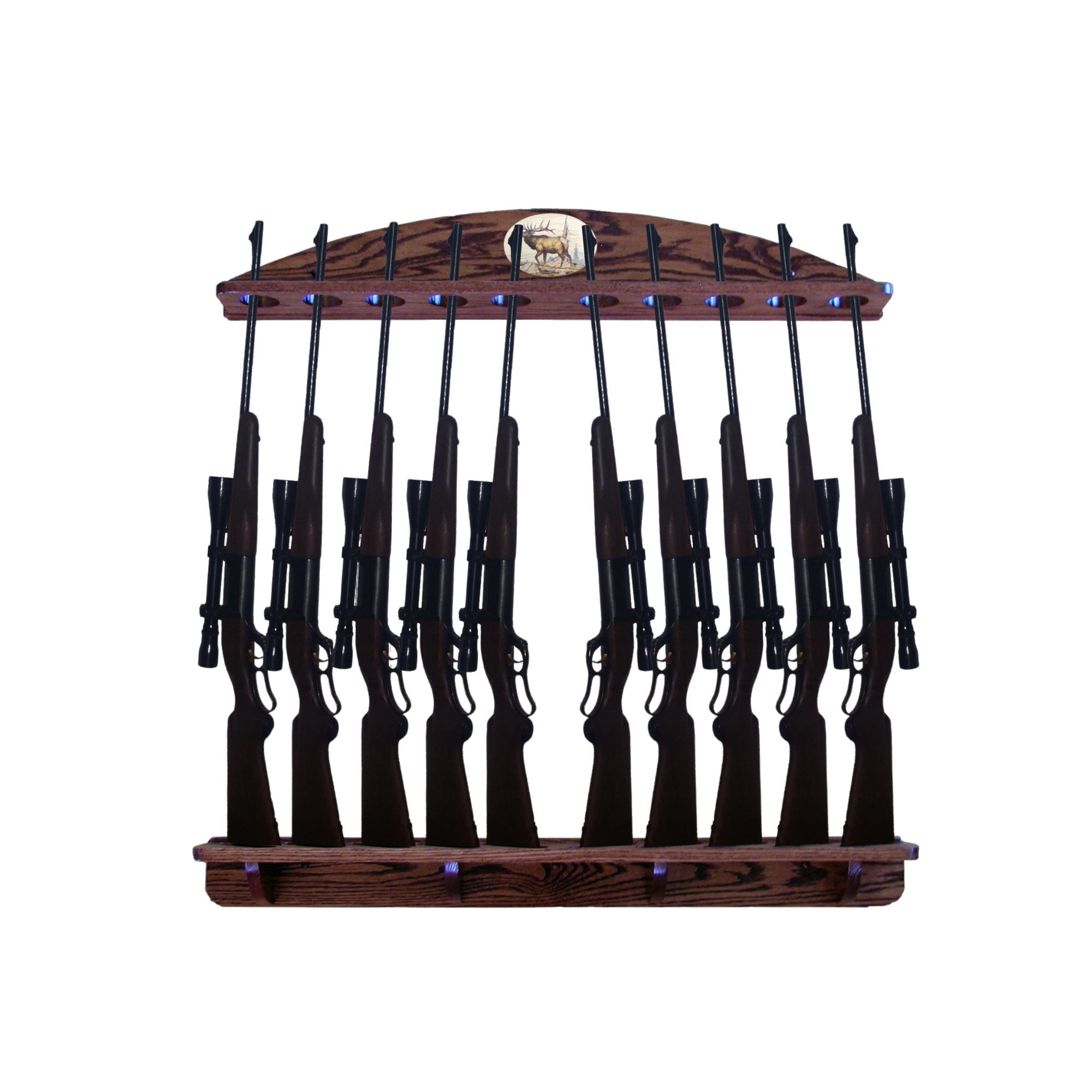 Wall Mounted Solid Oak Gun Racks – Weaver Wood Designs