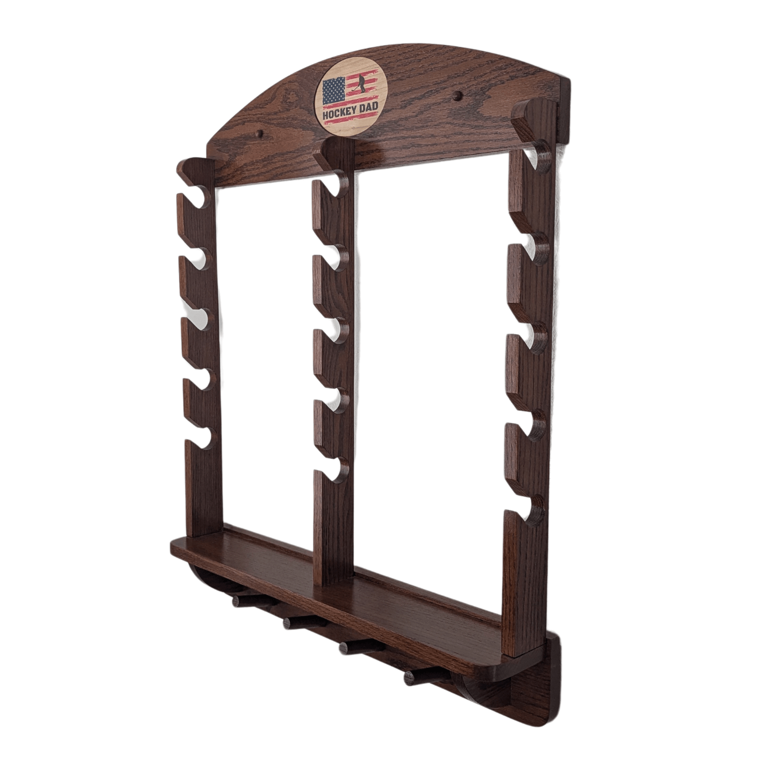 Oak Cap Rack 15-Hat Solid Oak Wall-Mounted Hat Rack - Bedroom Organizer – Weaver ...