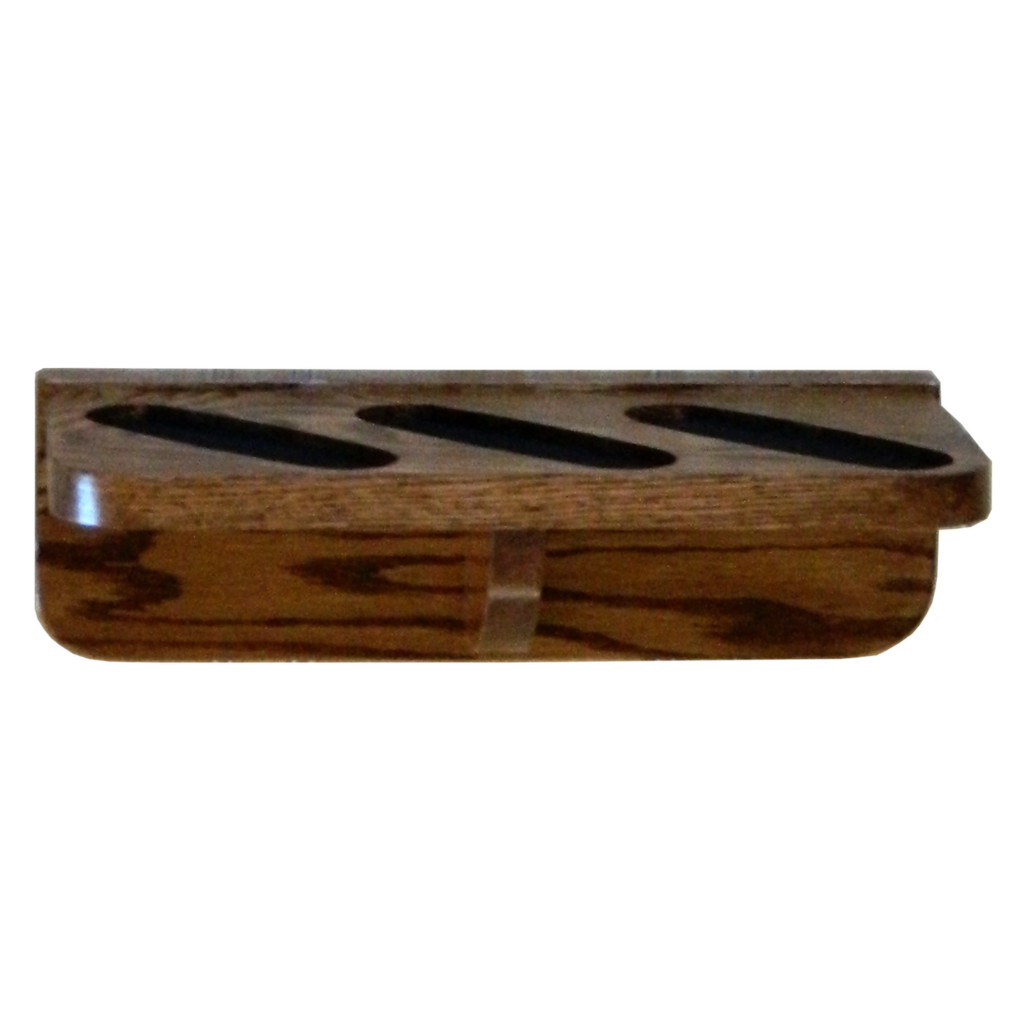 3-Gun Solid Oak Wall Rack - Vertical Display - Single Direction