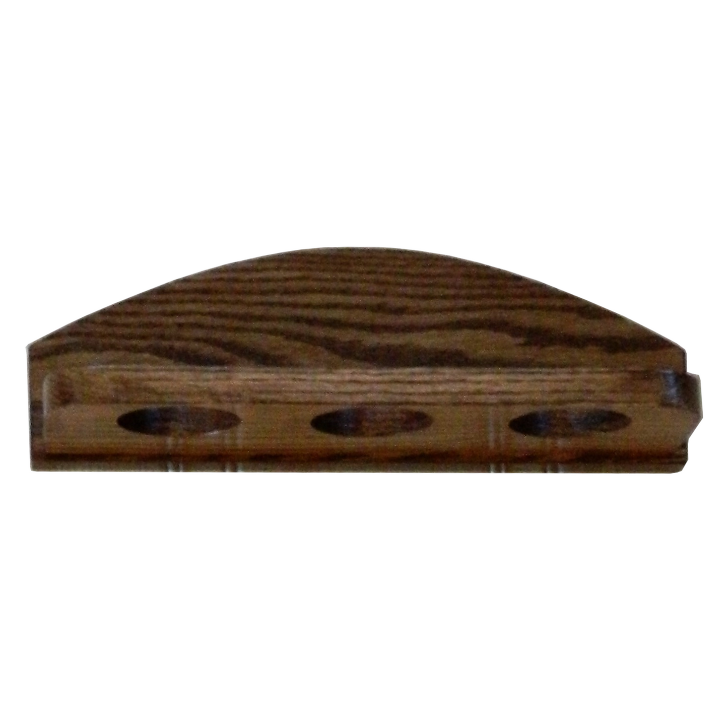 3-Gun Solid Oak Wall Rack - Vertical Display - Single Direction