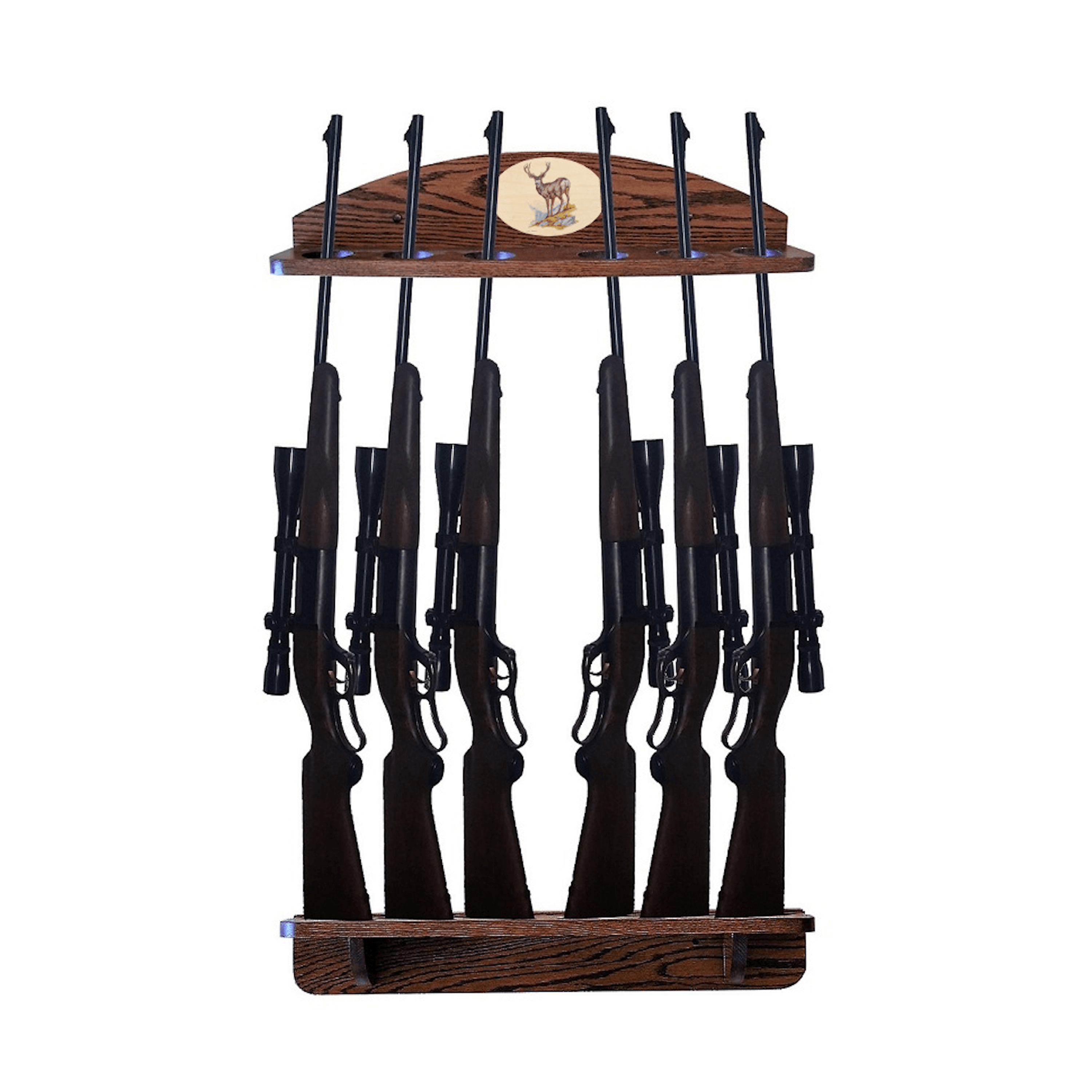 Wall Mount Gun Rack Pattern Wall Mounted Solid Oak Gun Racks – Weaver Wood Designs