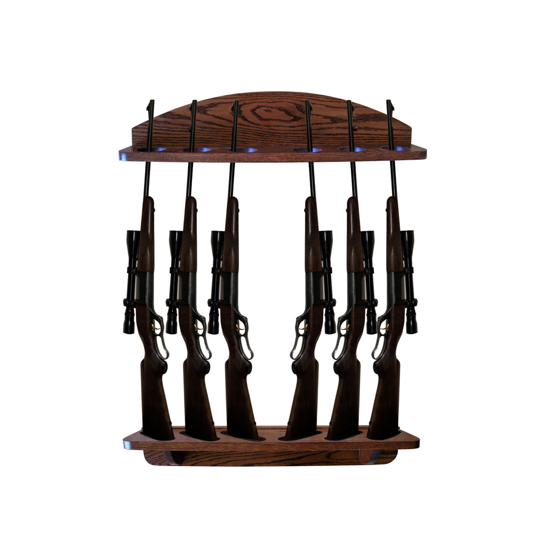 Wall Mounted Solid Oak Gun Racks – Weaver Wood Designs