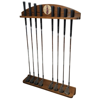 8-Club Personalized Golf Rack — Wall-Mounted