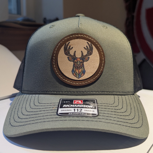Whitetail Deer on Maple Wood Trucker Hat – Richardson 112