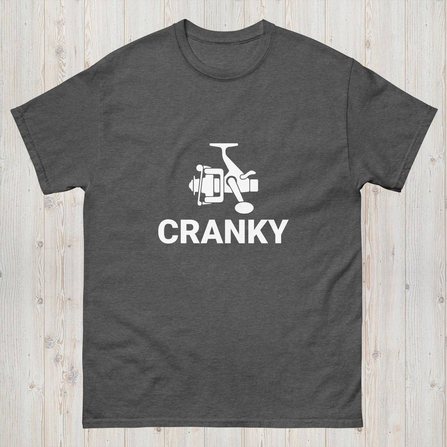 "CRANKY" Fishing Reel T-Shirt