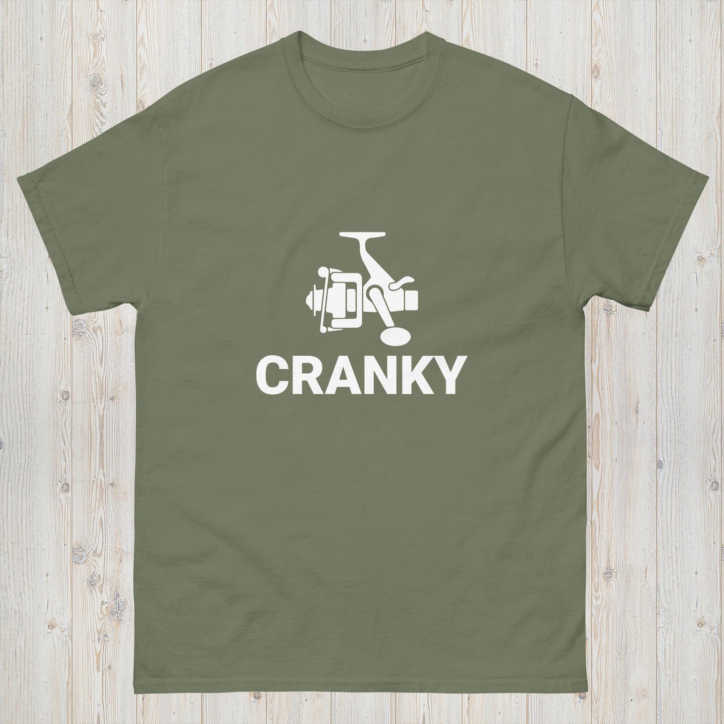 "CRANKY" Fishing Reel T-Shirt