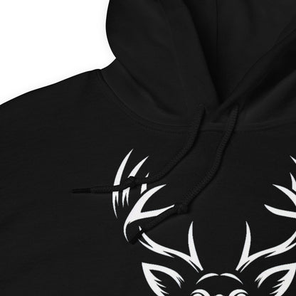 Ivory Majesty Mule Deer Buck Head Hoodie