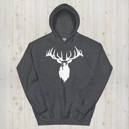 Arctic Majesty Elk Head Hoodie