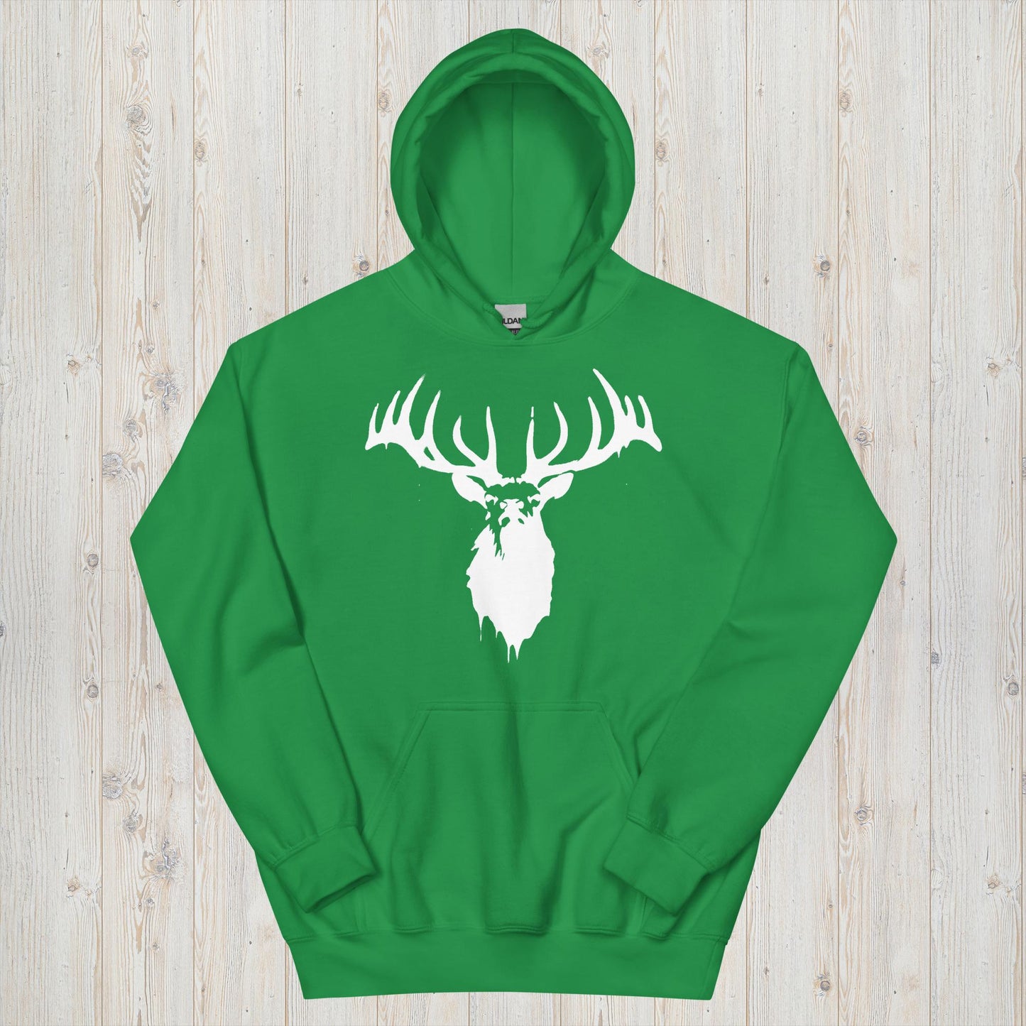 Arctic Majesty Elk Head Hoodie