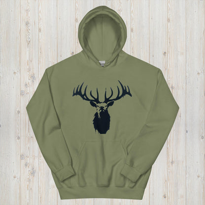 Shadowed Majesty Elk Head Hoodie