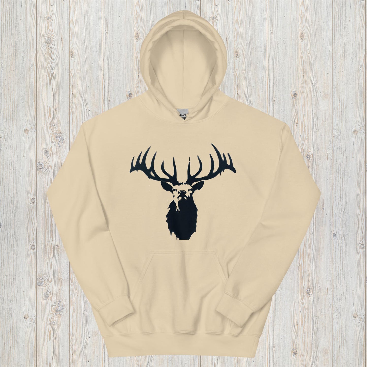 Shadowed Majesty Elk Head Hoodie