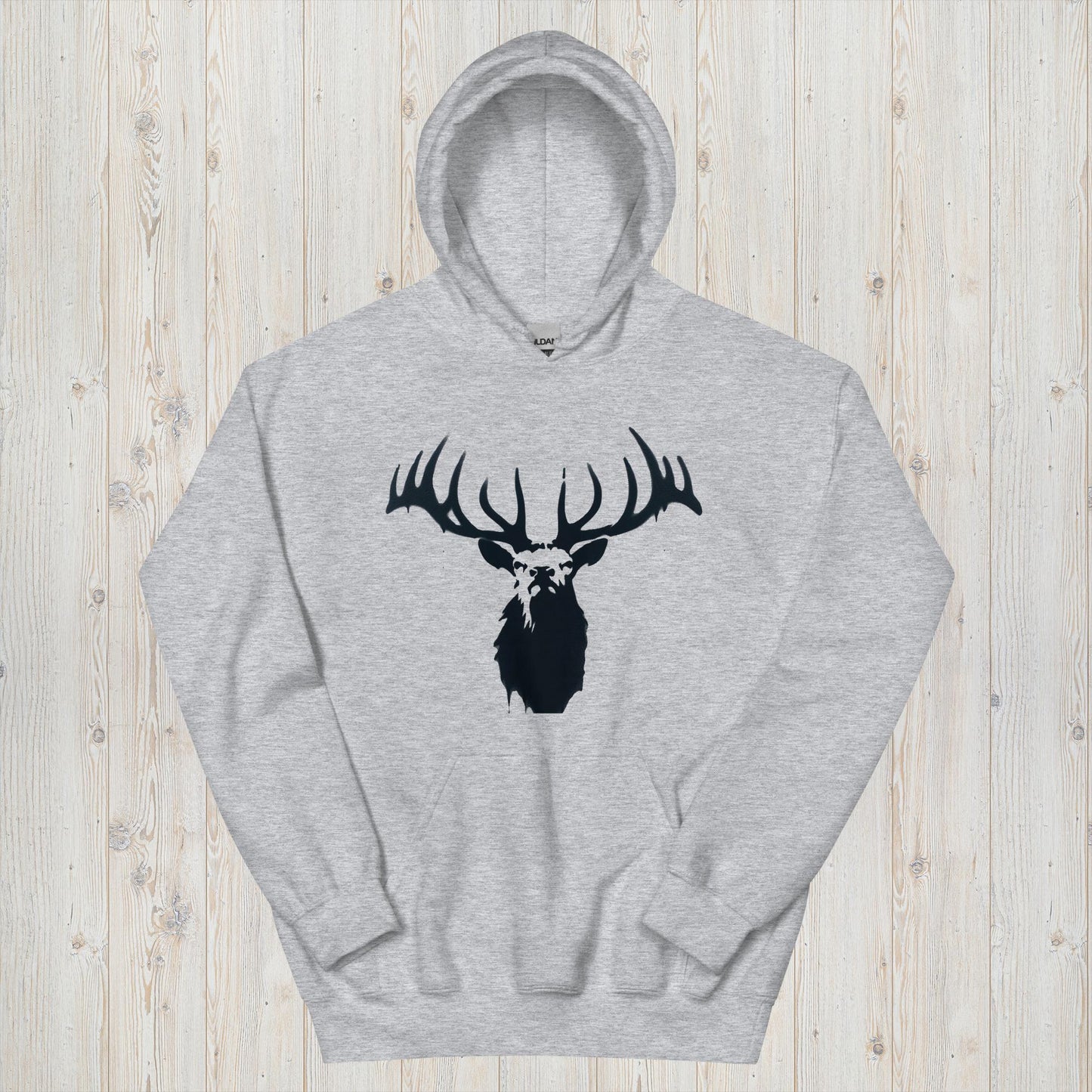 Shadowed Majesty Elk Head Hoodie