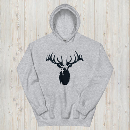 Shadowed Majesty Elk Head Hoodie