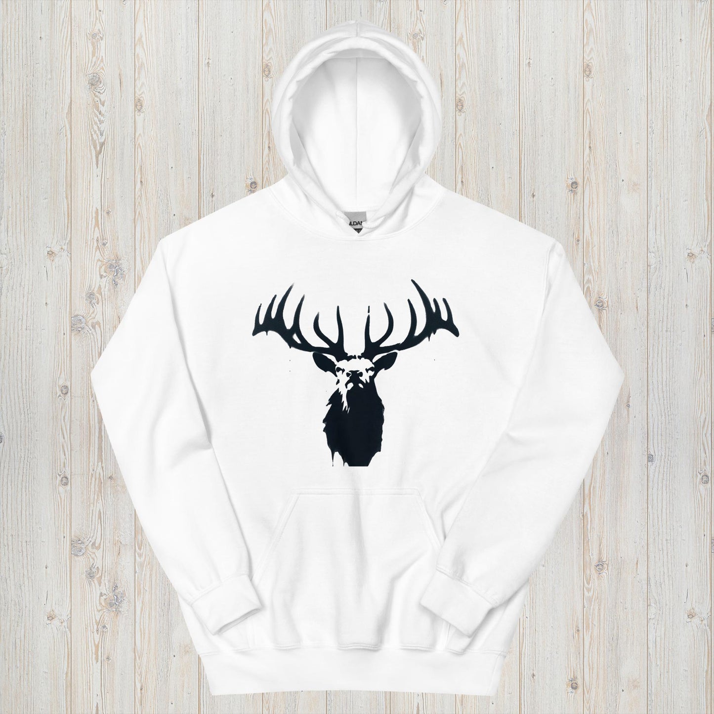 Shadowed Majesty Elk Head Hoodie